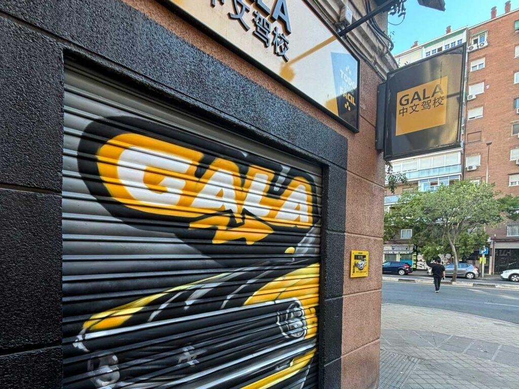 Graffiti de coche clásico