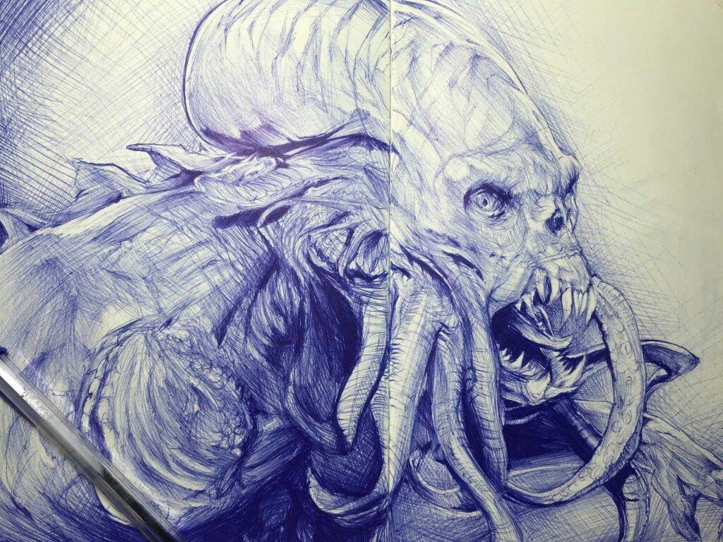 Retrato personalizado pulpo