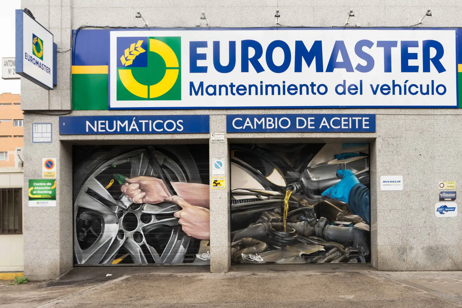Ejemplo de mural profesional para proyectos en A Coruña