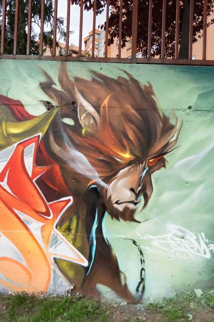 Mural Graffiti mono