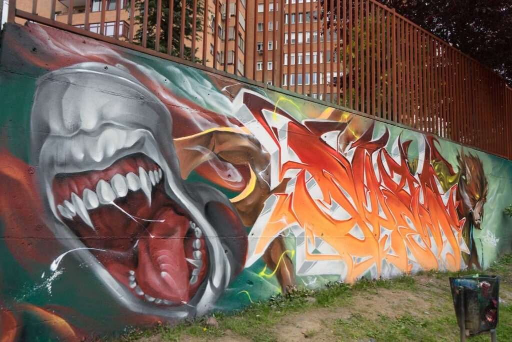 Mural Graffiti mono