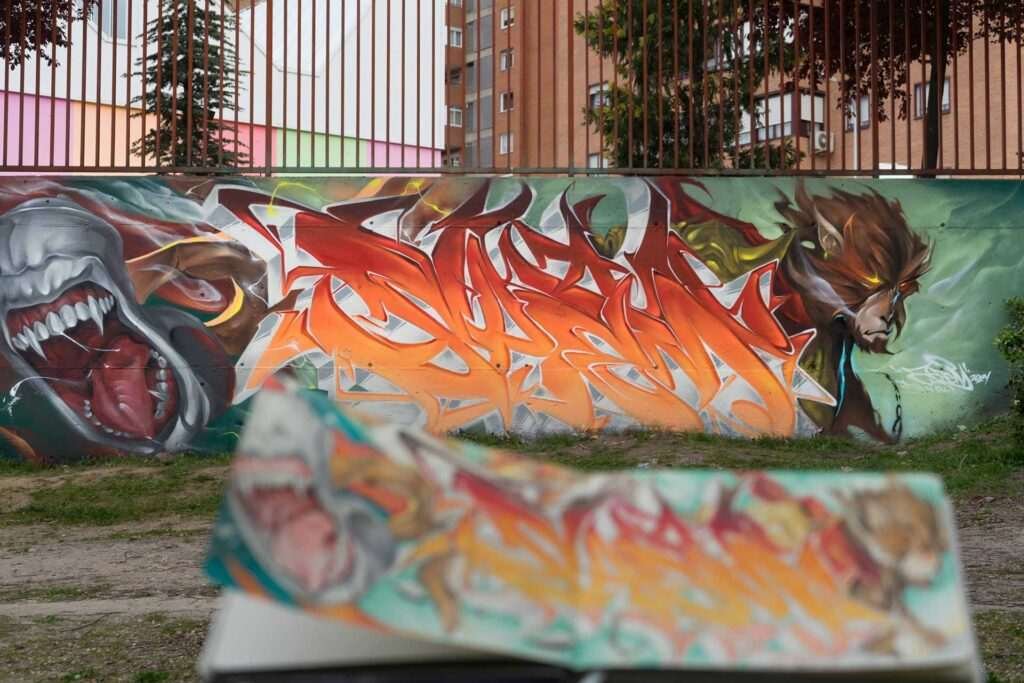 Mural Graffiti mono