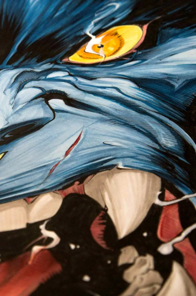 Ilustracion a color para comic de Bestia