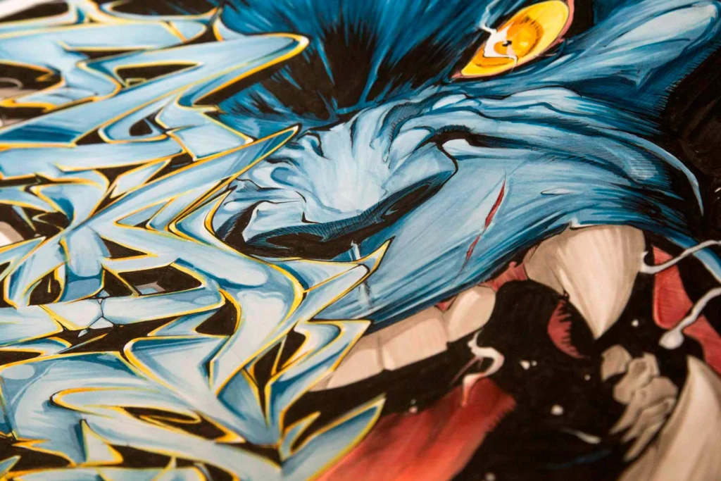 Ilustracion a color para comic de Bestia
