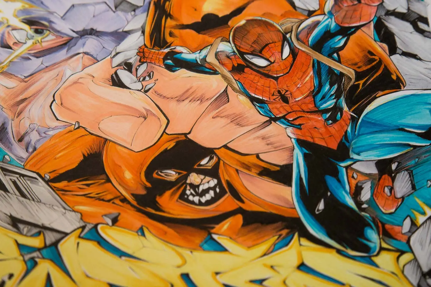 Ilustración personalizada cómic juggernaut xmen