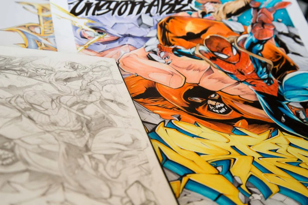 Ilustración personalizada cómic juggernaut xmen