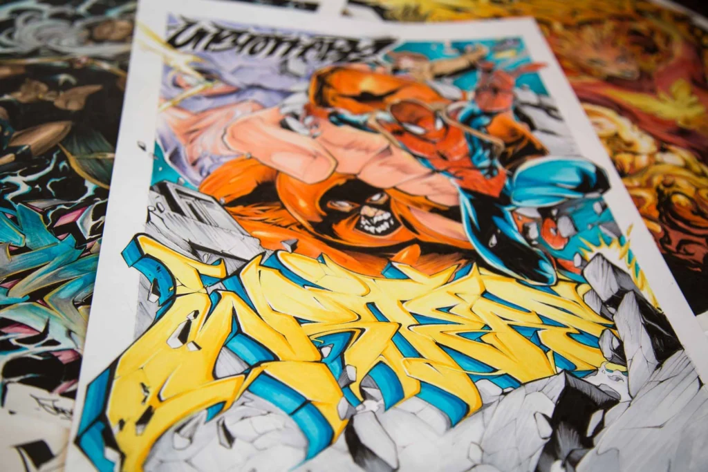 Ilustración personalizada cómic juggernaut xmen