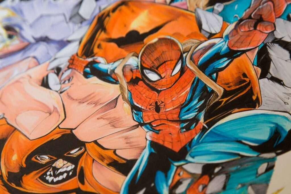 Ilustración personalizada cómic juggernaut xmen