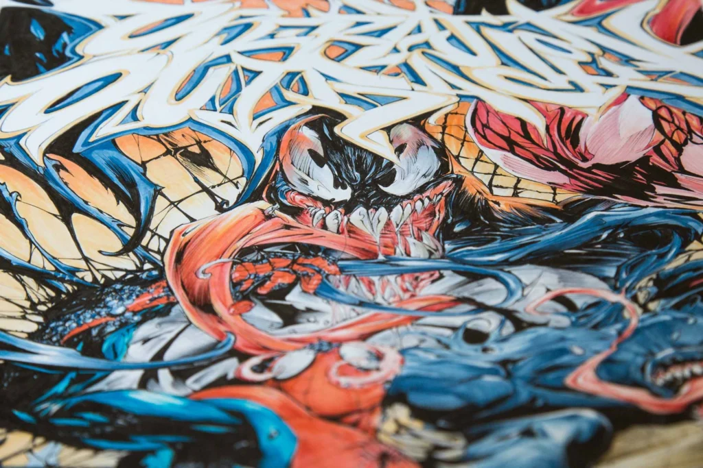 ilustracion venom comic