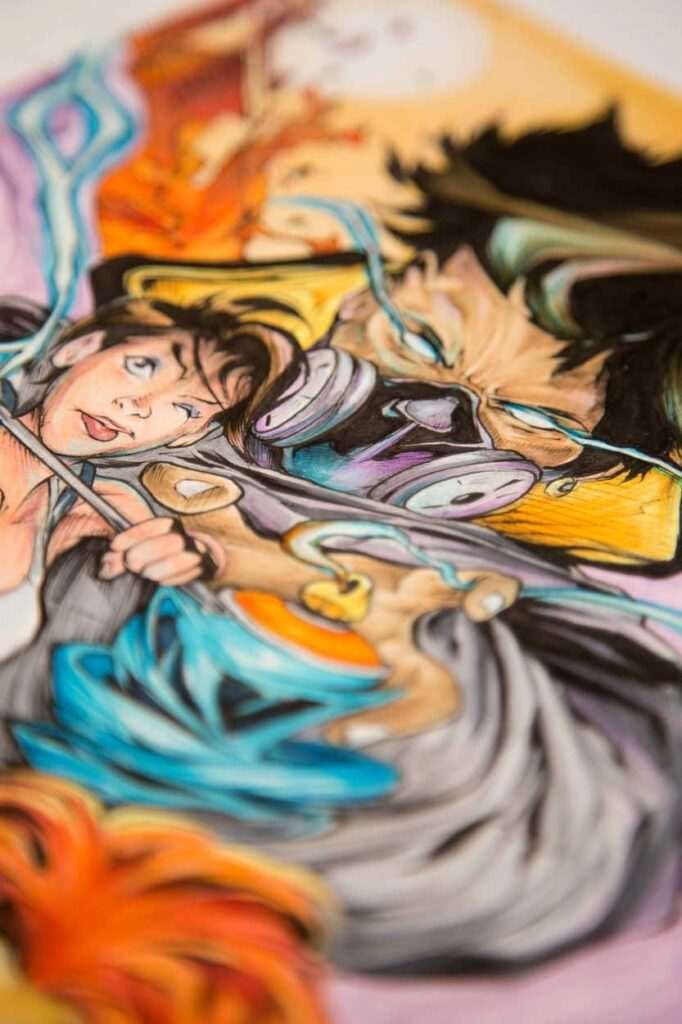 Ilustración graffiti a color hecha por encargo