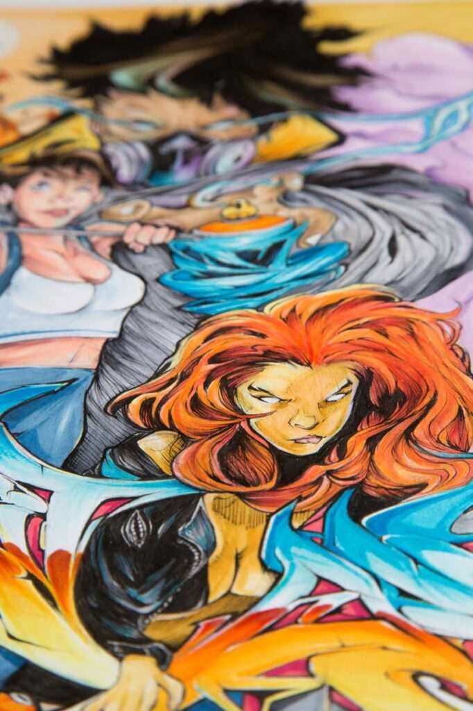 Ilustración graffiti a color hecha por encargo