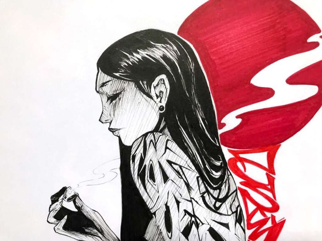 Ilustración de fantasía inspirada en ideas propias