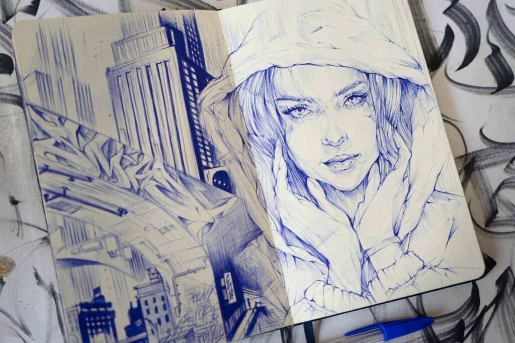 Retrato personalizado boligrafo
