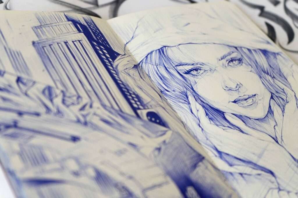 Retrato personalizado boligrafo