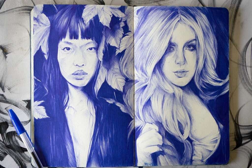 Retratos personalizados boligrafo