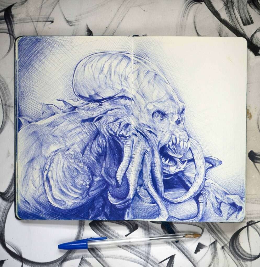 Retrato personalizado pulpo