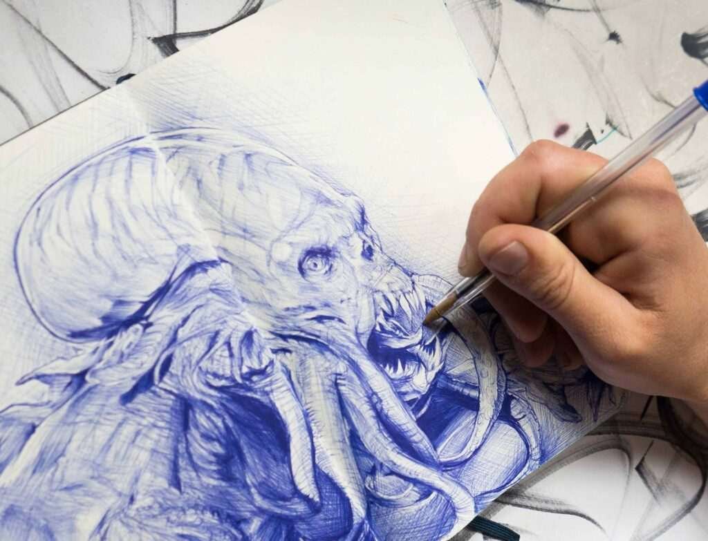 Retrato personalizado pulpo