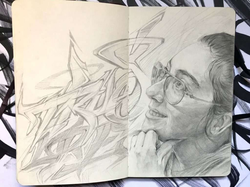 Dibujo personalizado a lápiz basado en fotografía
