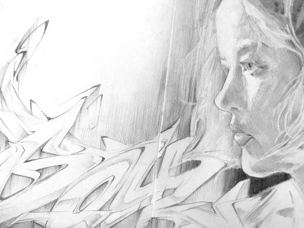 Retrato realista personalizado a lápiz