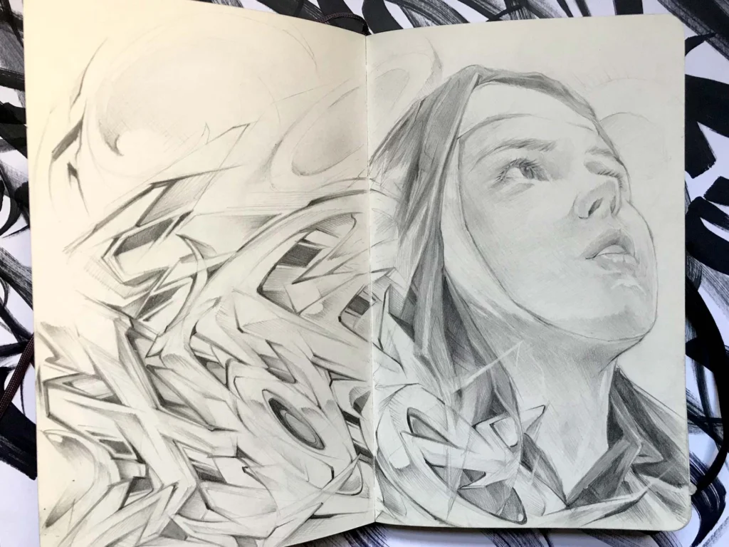 Retrato a lápiz personalizado para regalar