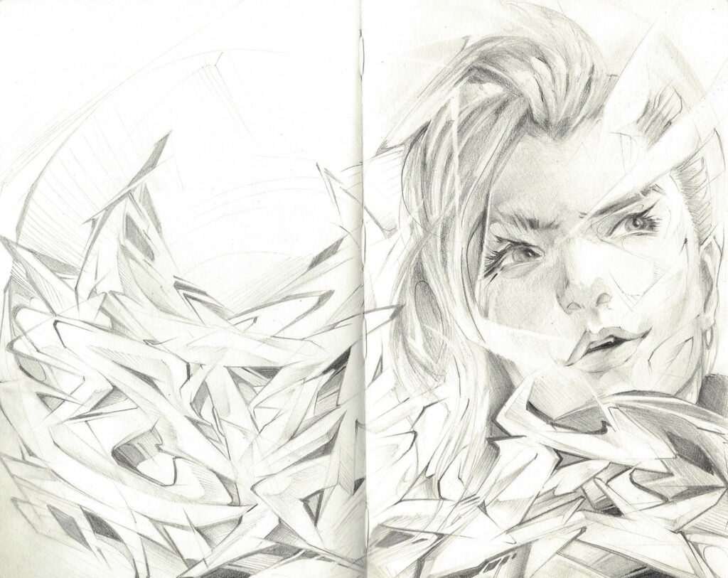 Retrato emocional a lápiz personalizado