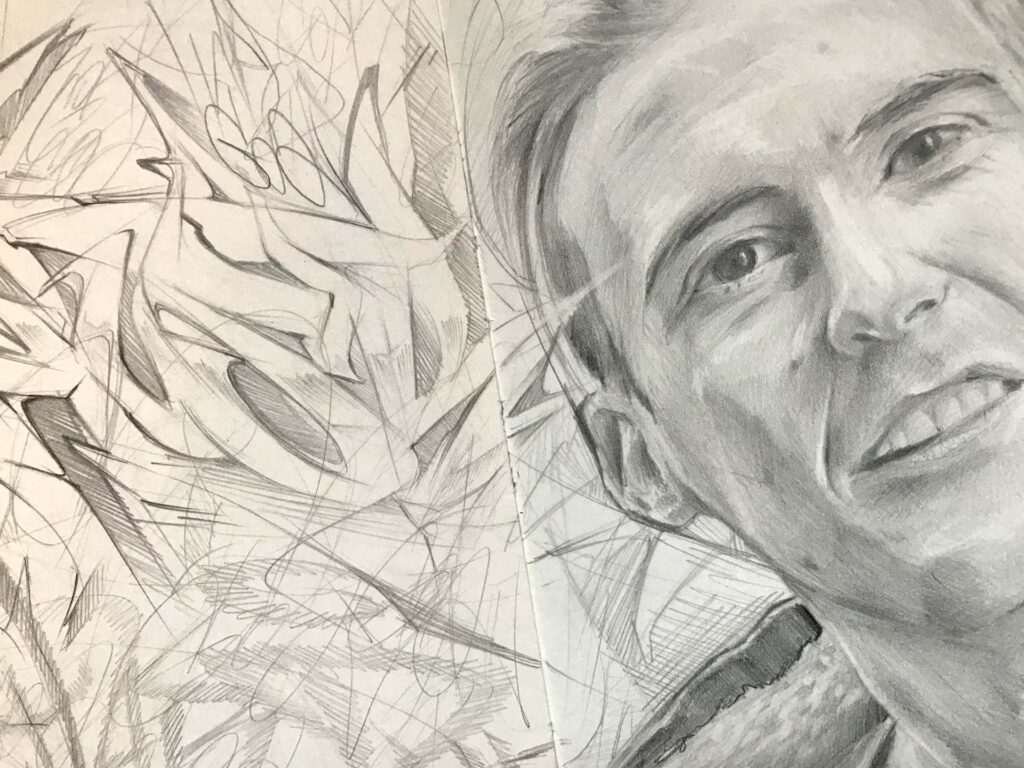 Retrato personalizado lapiz