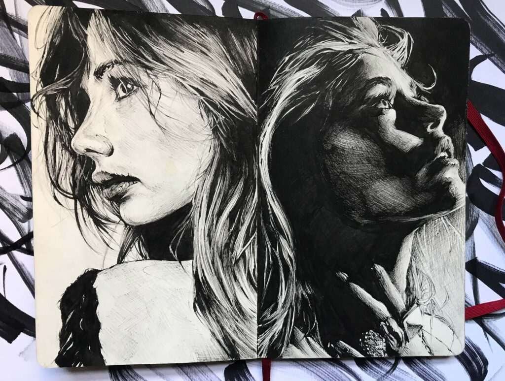 Retrato personalizado bolígrafo