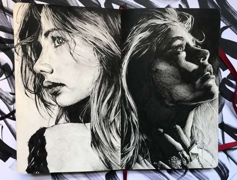 Retrato personalizado bolígrafo