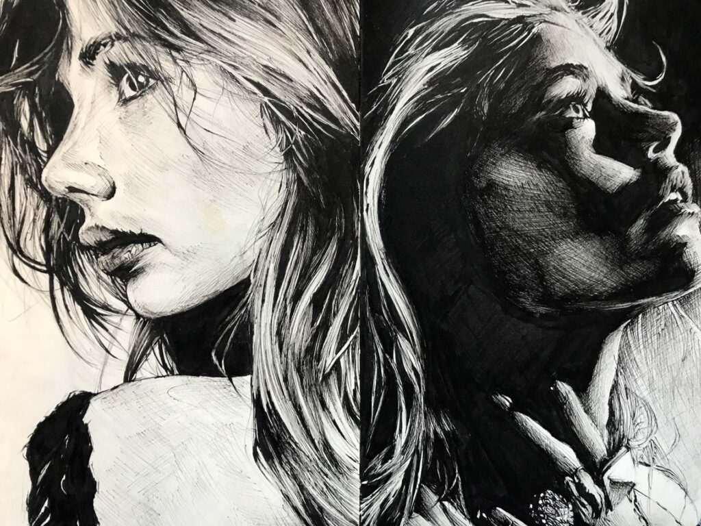 Retrato personalizado bolígrafo