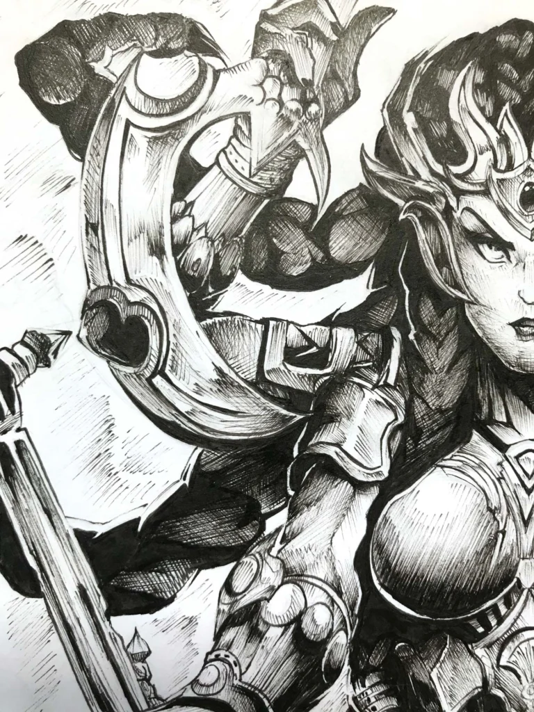 Ilustración estilo graffiti en blanco y negro hecha a medida