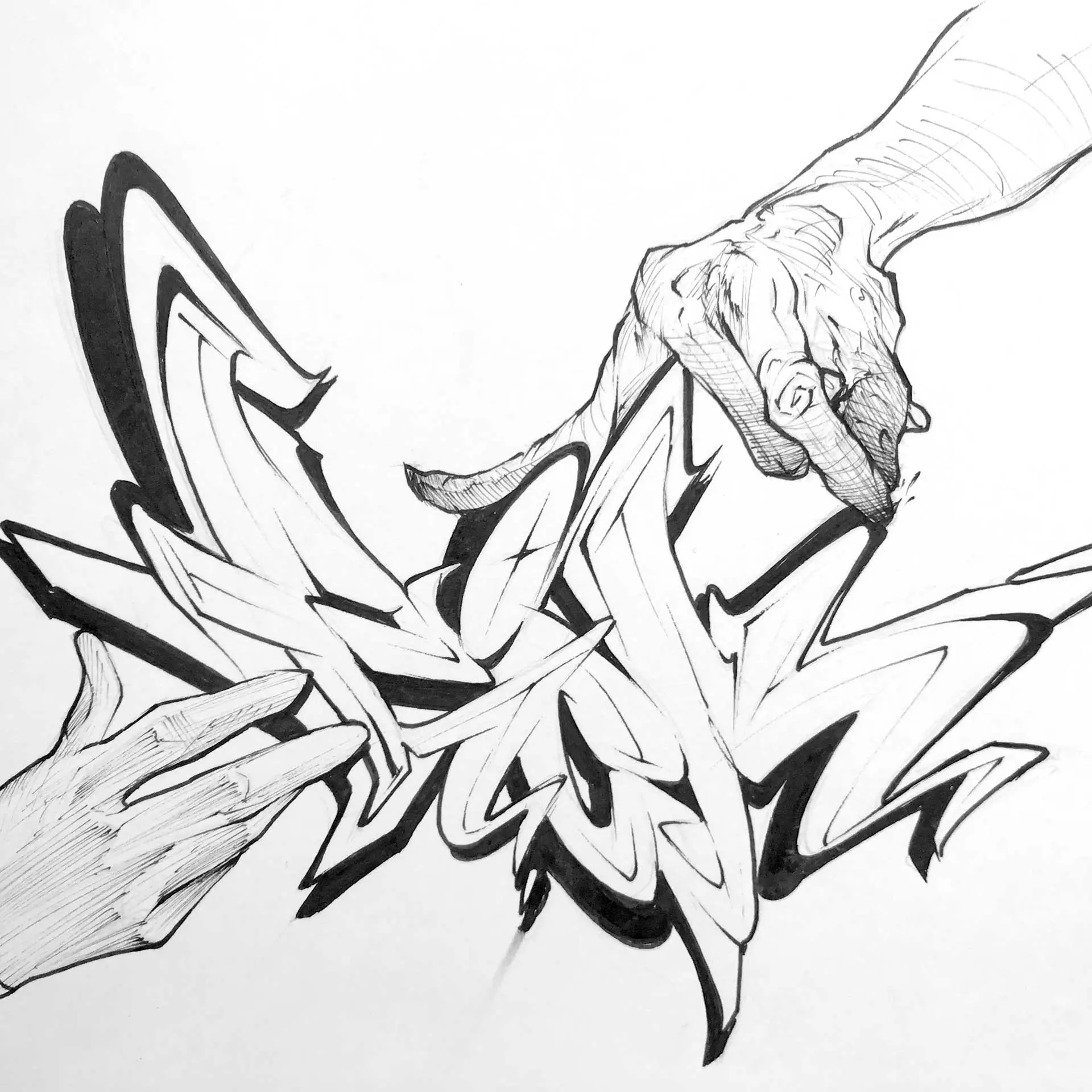 Inktober graffiti e ilustracion