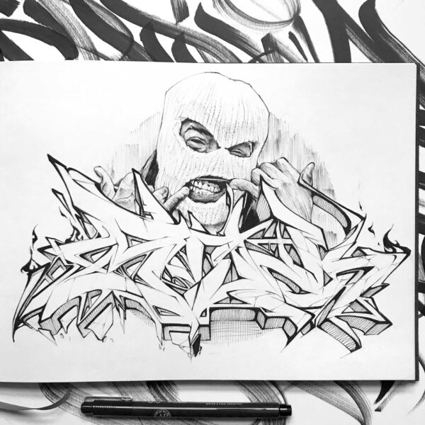 Inktober graffiti e ilustracion