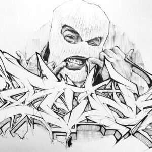 Inktober graffiti e ilustracion