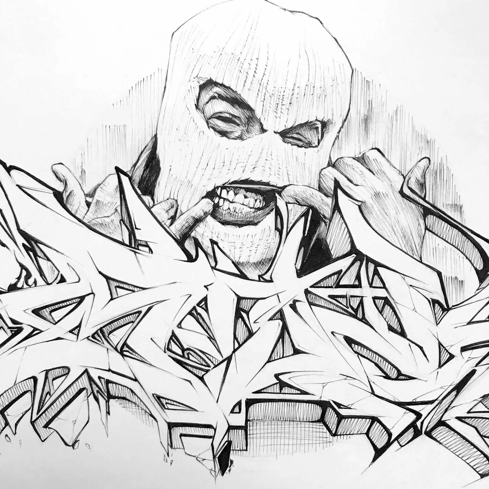 Inktober graffiti e ilustracion