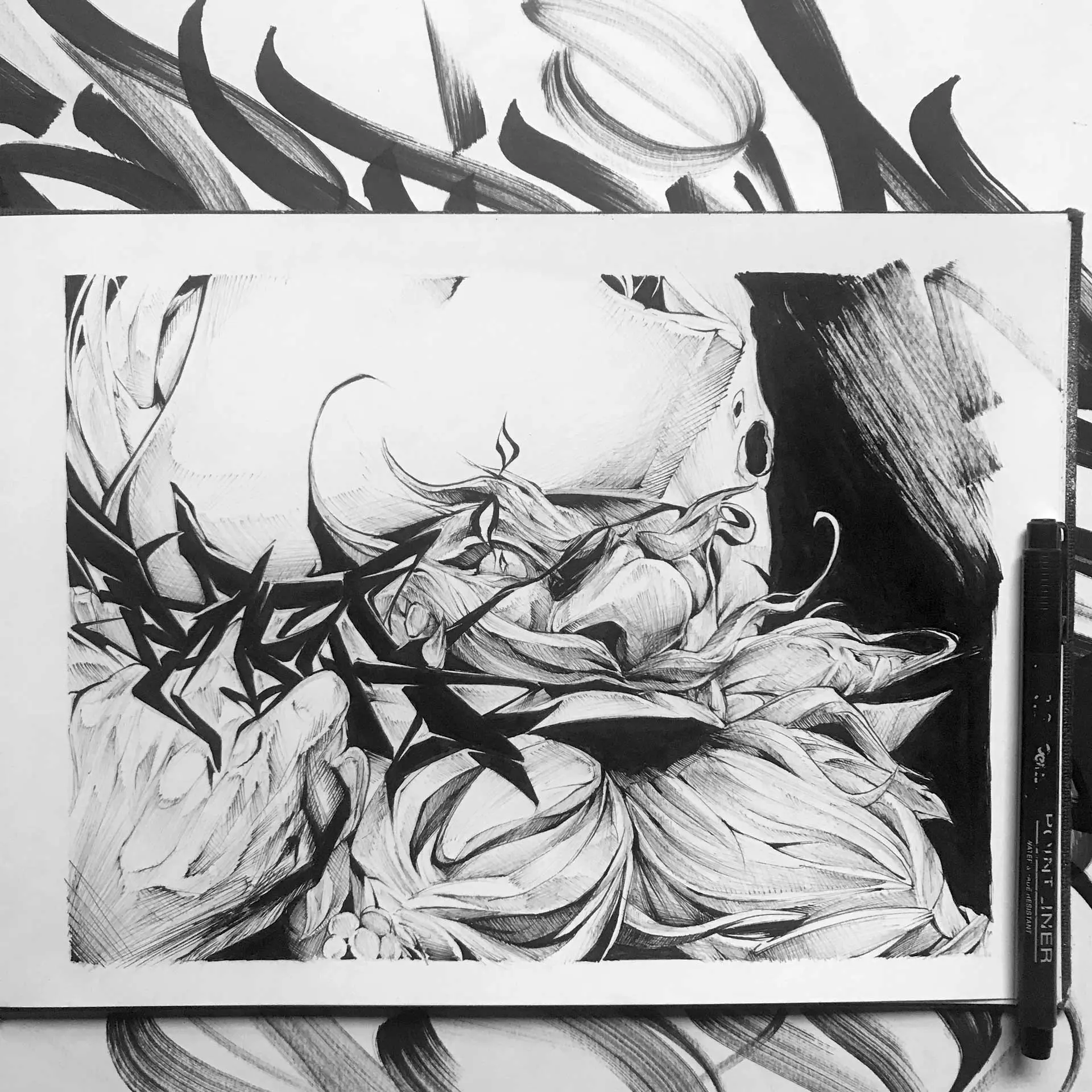 Inktober graffiti e ilustracion