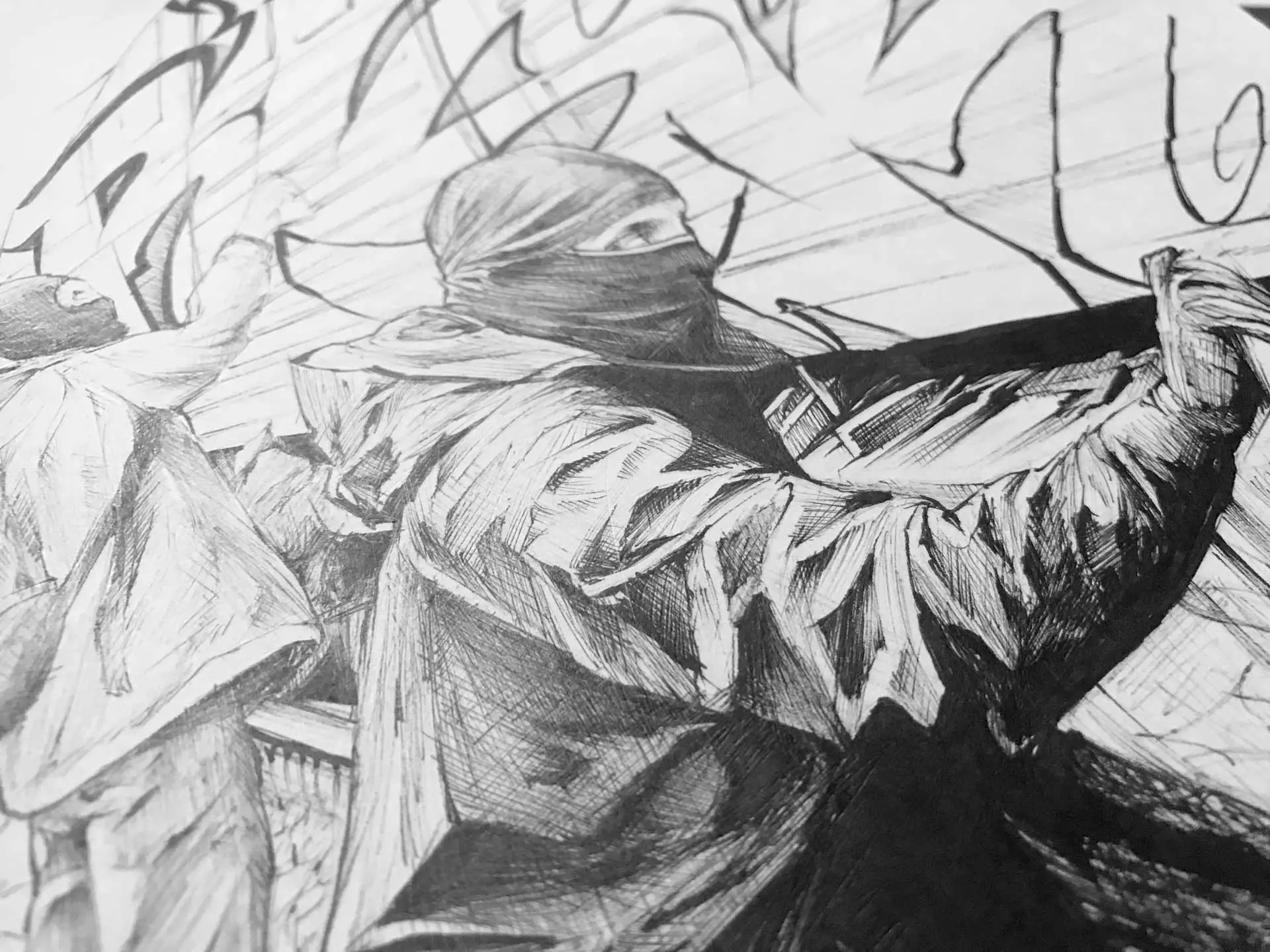 Inktober graffiti e ilustracion