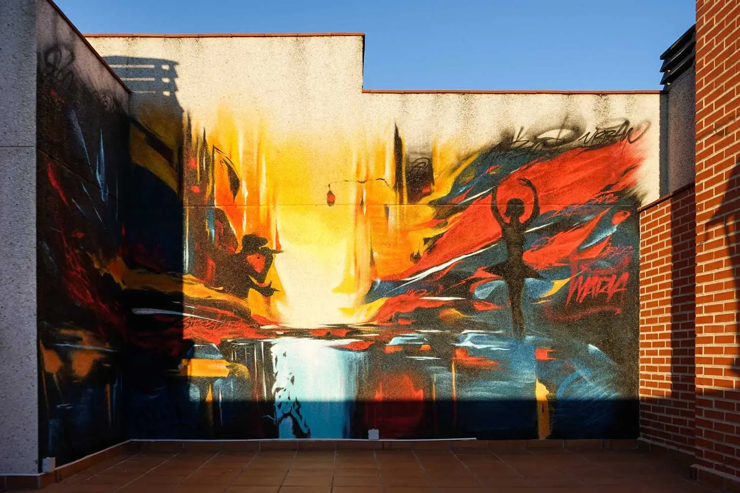 Ejemplo de mural profesional para proyectos en Logroño