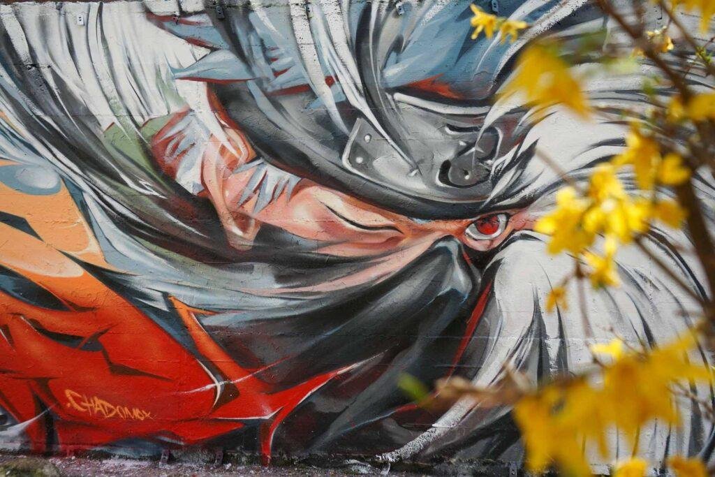 Mural Graffiti Naruto