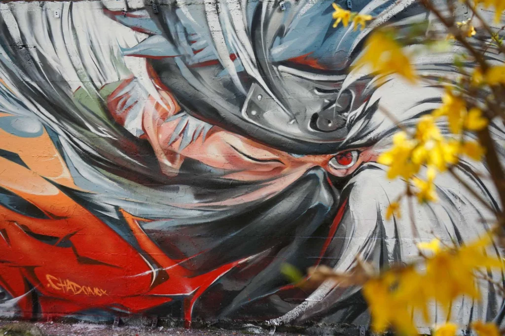 Mural Graffiti Naruto