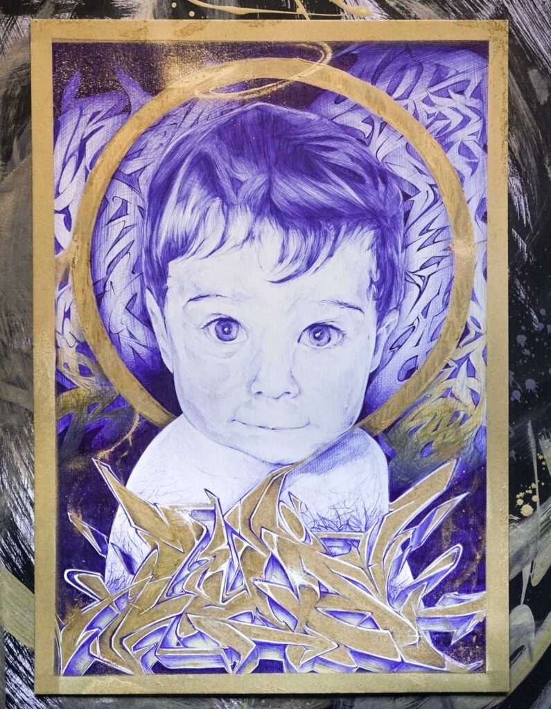 Retrato personalizado bebe