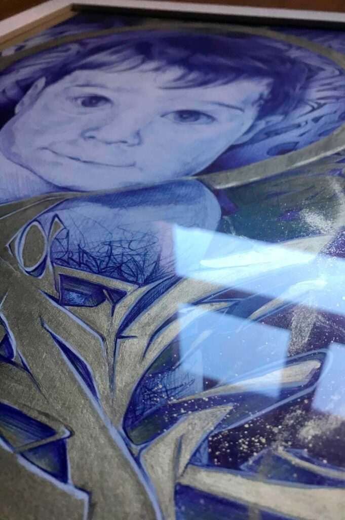 Retrato personalizado bebe