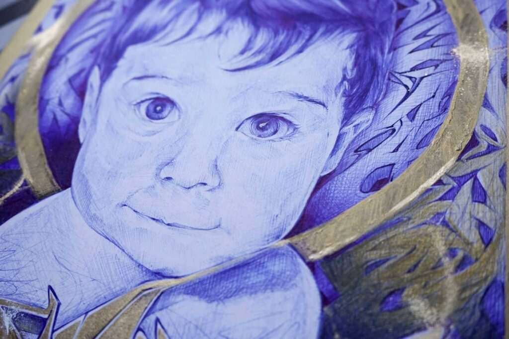Retrato personalizado bebe