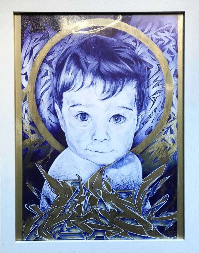 Retrato personalizado bebe