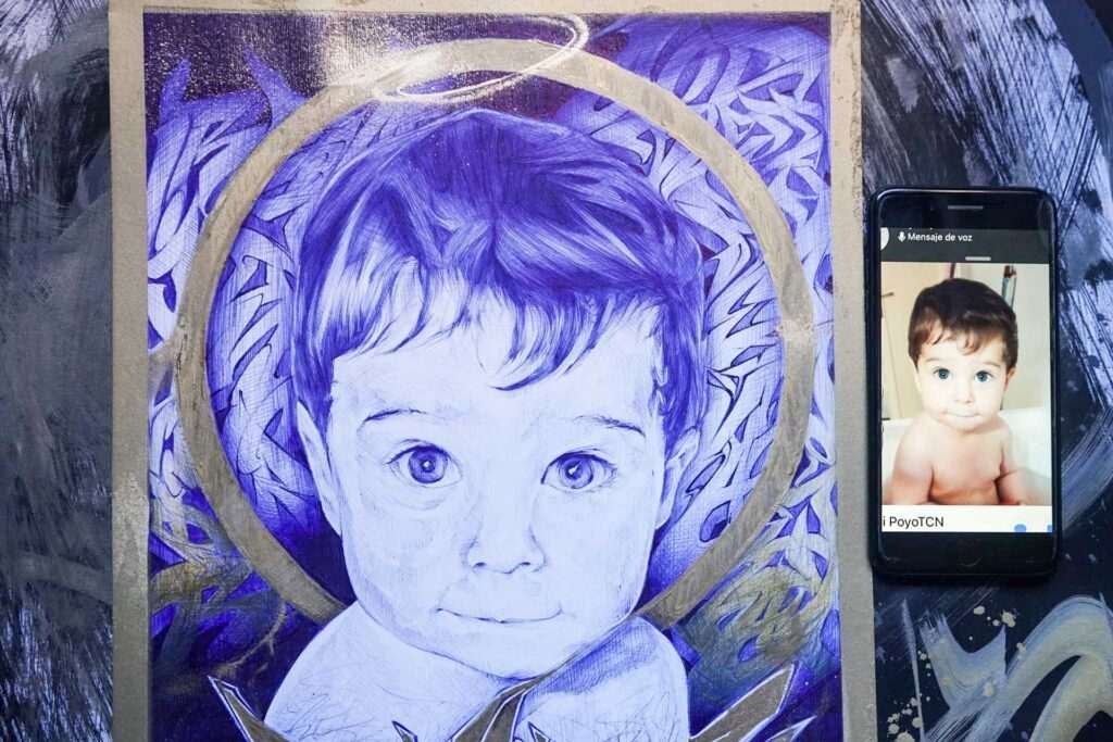 Retrato personalizado bebe