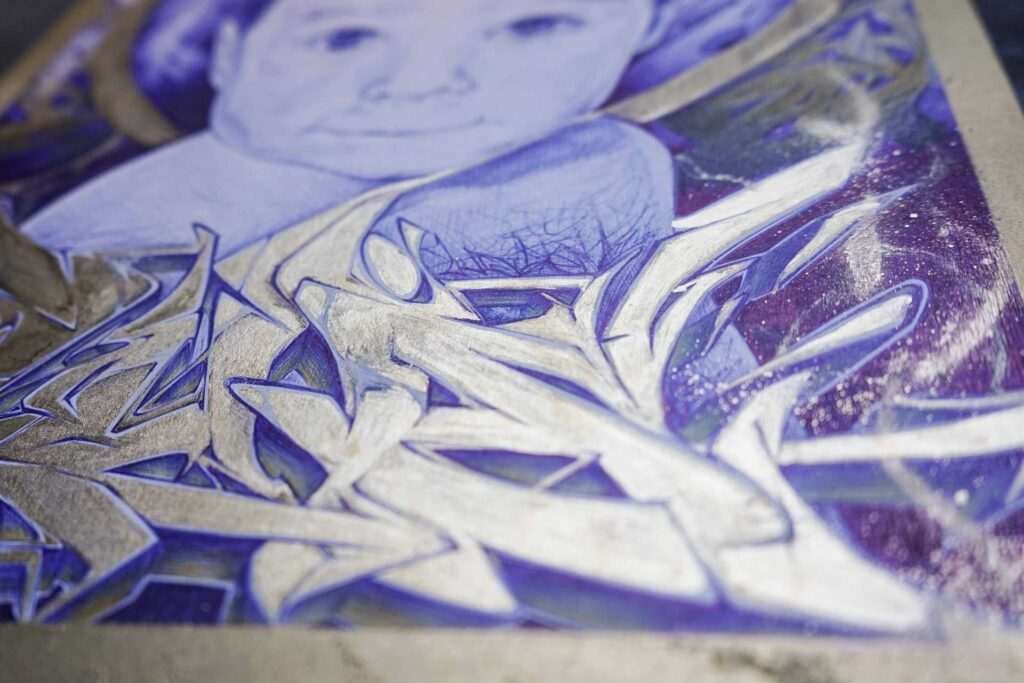 Retrato personalizado bebe