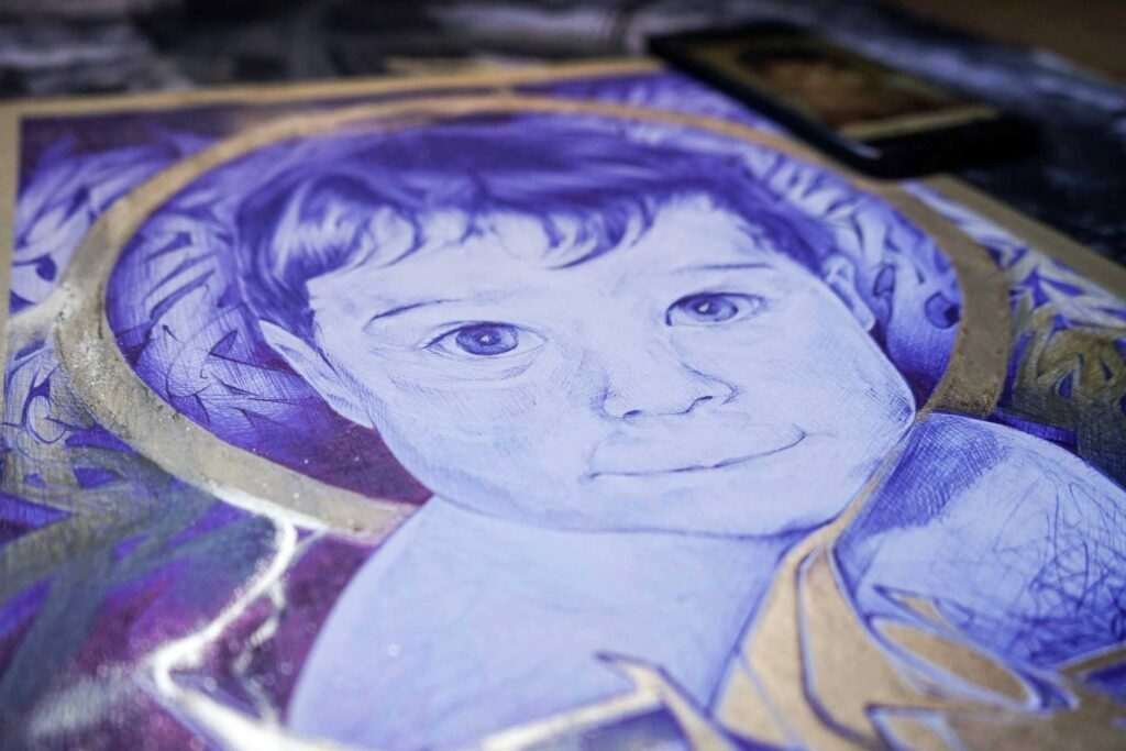 Retrato personalizado bebe