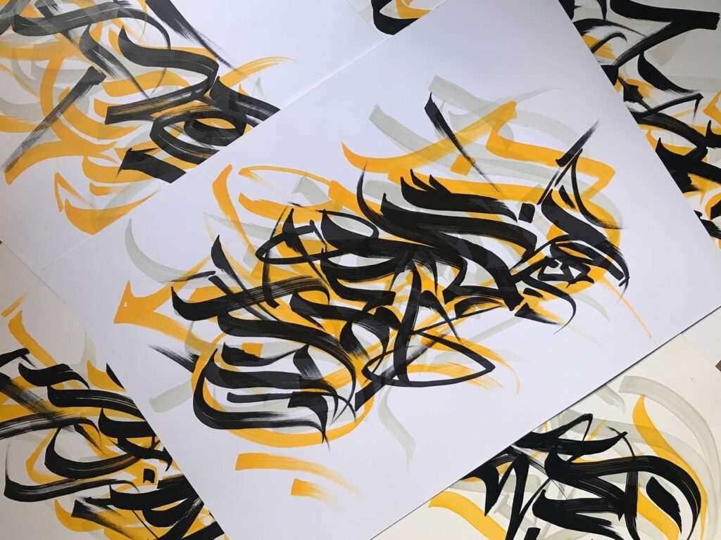 Graffiti tag con nombre personalizado en estilo callejero
