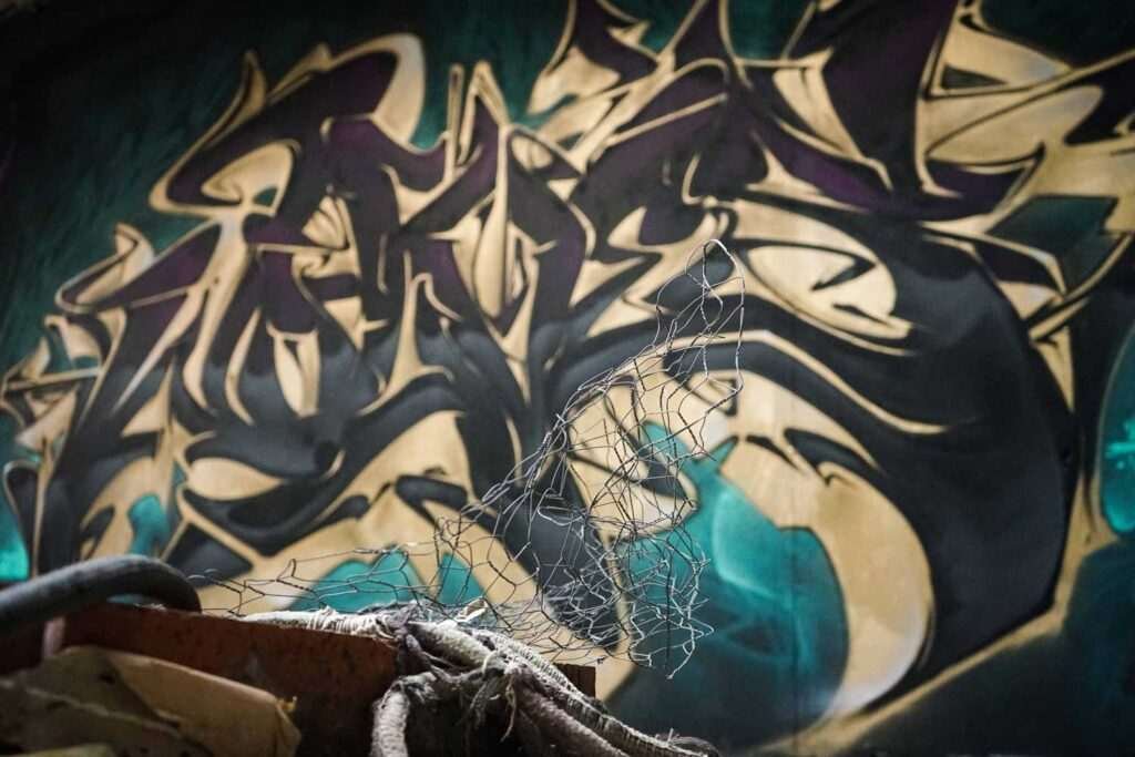 Mural personalizado graffiti wildstyle 3D