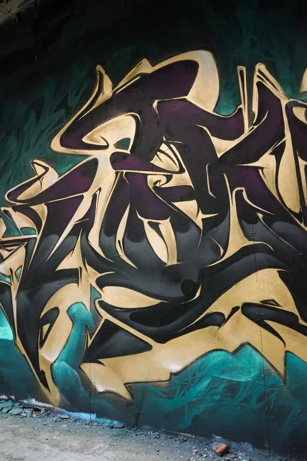 Mural personalizado graffiti wildstyle 3D