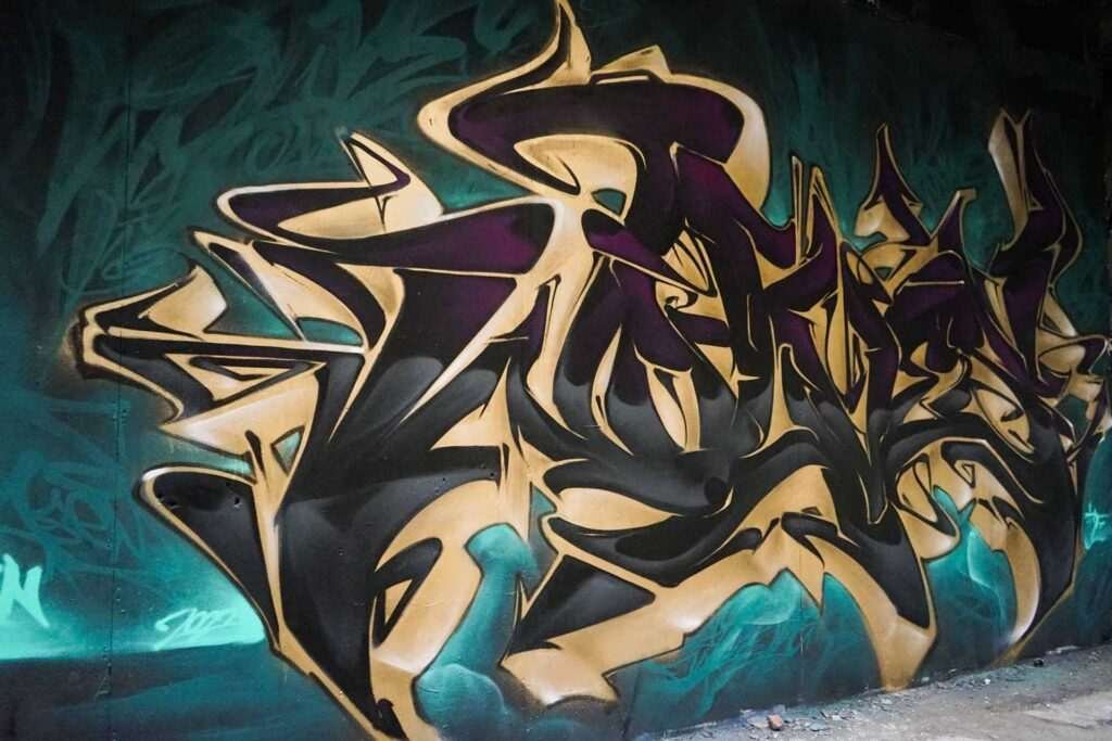 Mural personalizado graffiti wildstyle 3D